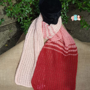 Echarpe laine alpaga rose à rouge grenat, fabriqué en france, alpaca
