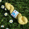 laine mérinos à tricoter teintée en jaune avec colorants naturels, fabriqué en france, merino, pas cher