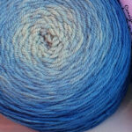 Mérinos cake dégradé bleu