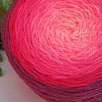 Mérinos cake dégradé rouge