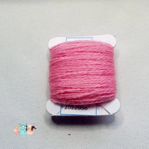 Fil à broder laine Rose