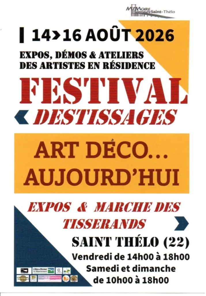 Affiche marché des tisserands à St Thélo (22)